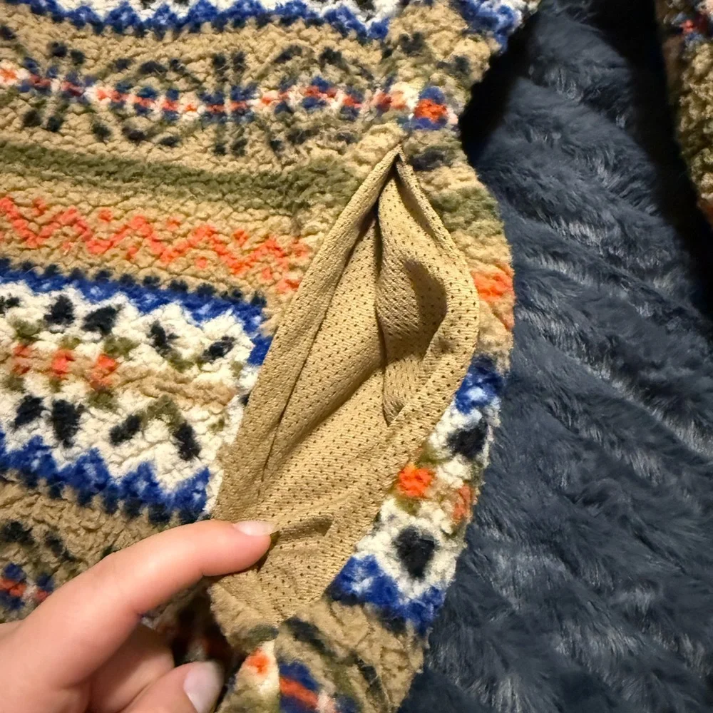 Old Navy Men's Half Zip Up Sherpa - Picture 4 of 5